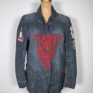 Y2K Parasuco Embroidered Denim Jacket